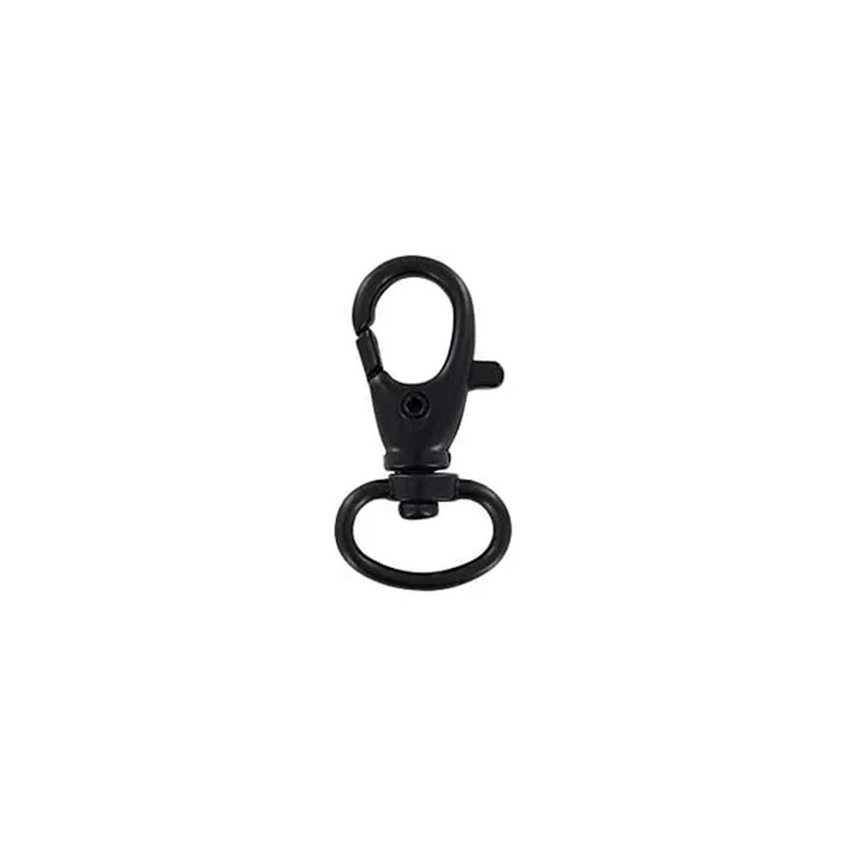 1/2" Matte Black, 1 1/2" Trigger Swivel Snap Hook, 5-Pack