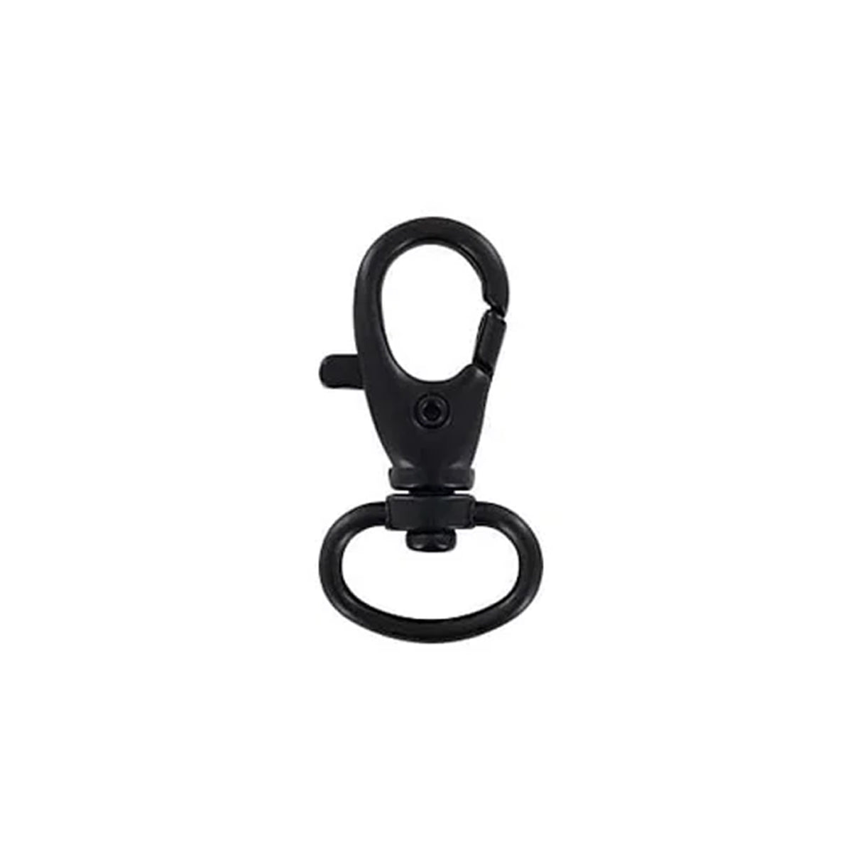 1/2" Matte Black, 1 1/2" Trigger Swivel Snap Hook, 5-Pack
