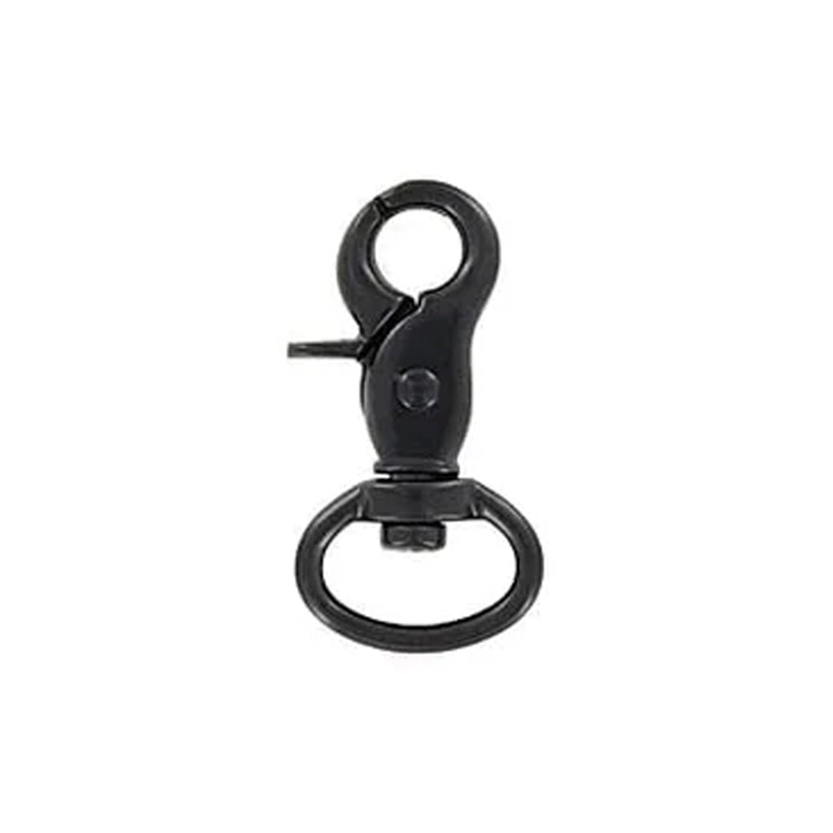 1/2" Matte Black, 1 1/4" Trigger Swivel Snap Hook, 5-Pack
