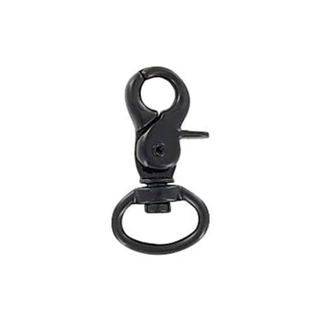 1/2" Matte Black, 1 1/4" Trigger Swivel Snap Hook, 5-Pack
