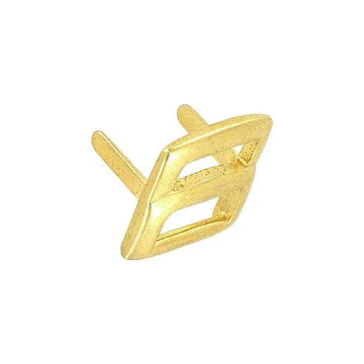 1/2" Gold, Handle Loop with Prongs, Zinc Alloy