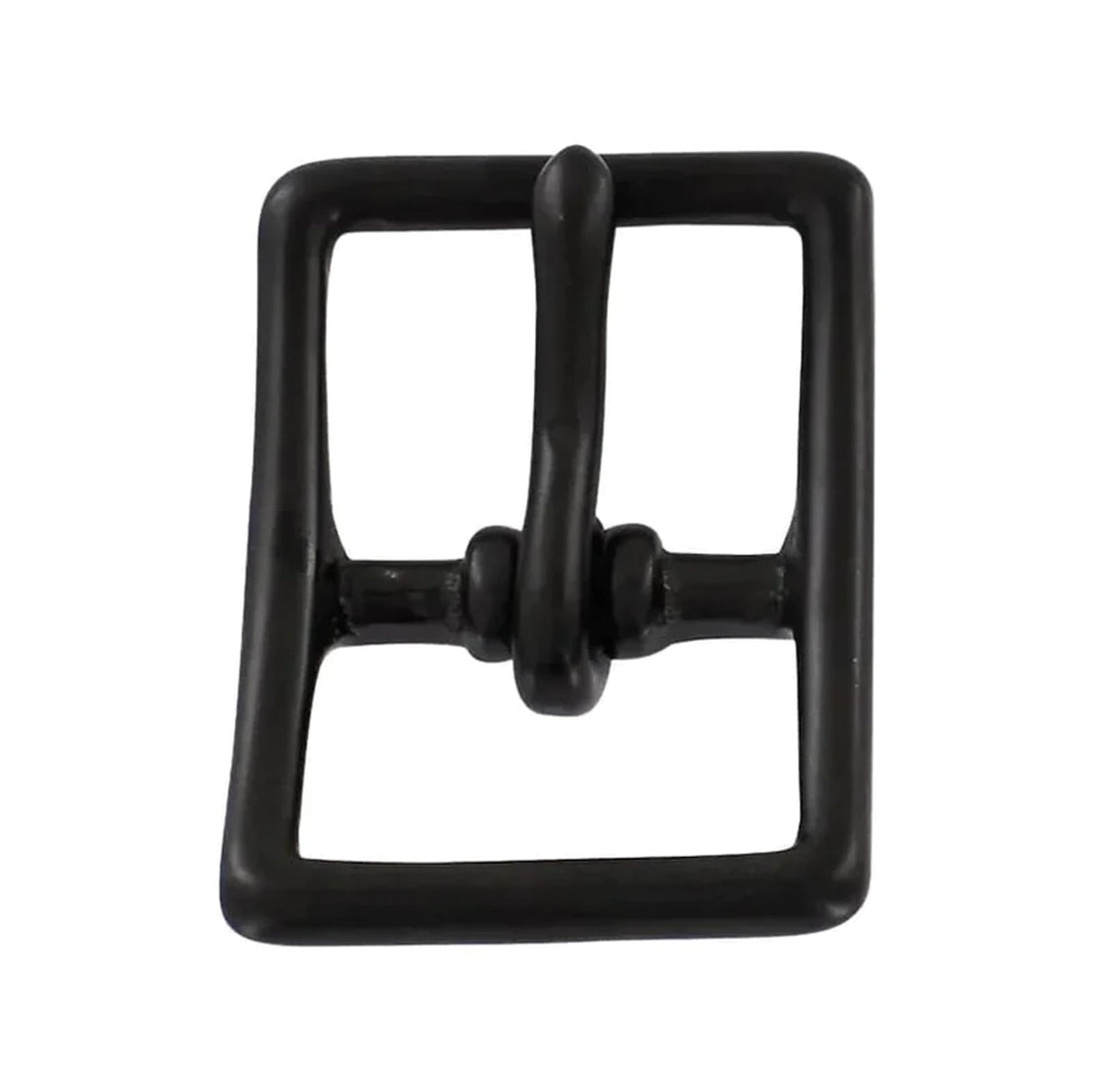 1" Black, 1.4"x2" Center Bar Buckle, Solid Brass