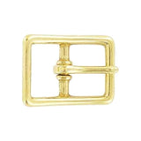 1" Brass, Center Bar Buckle, Solid Brass, #C-1465-SB