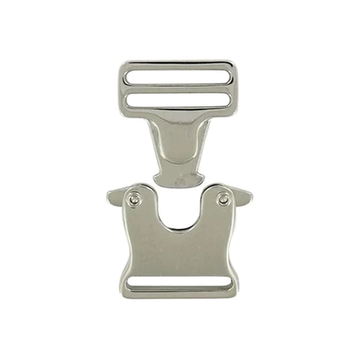 1" Nickel, Side Release Buckle, Zinc Alloy