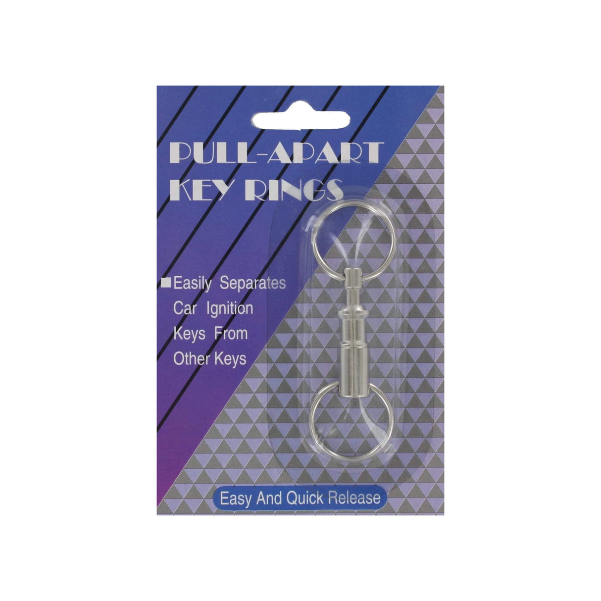 1" Nickel, Pull Apart Key Holder, Solid Brass