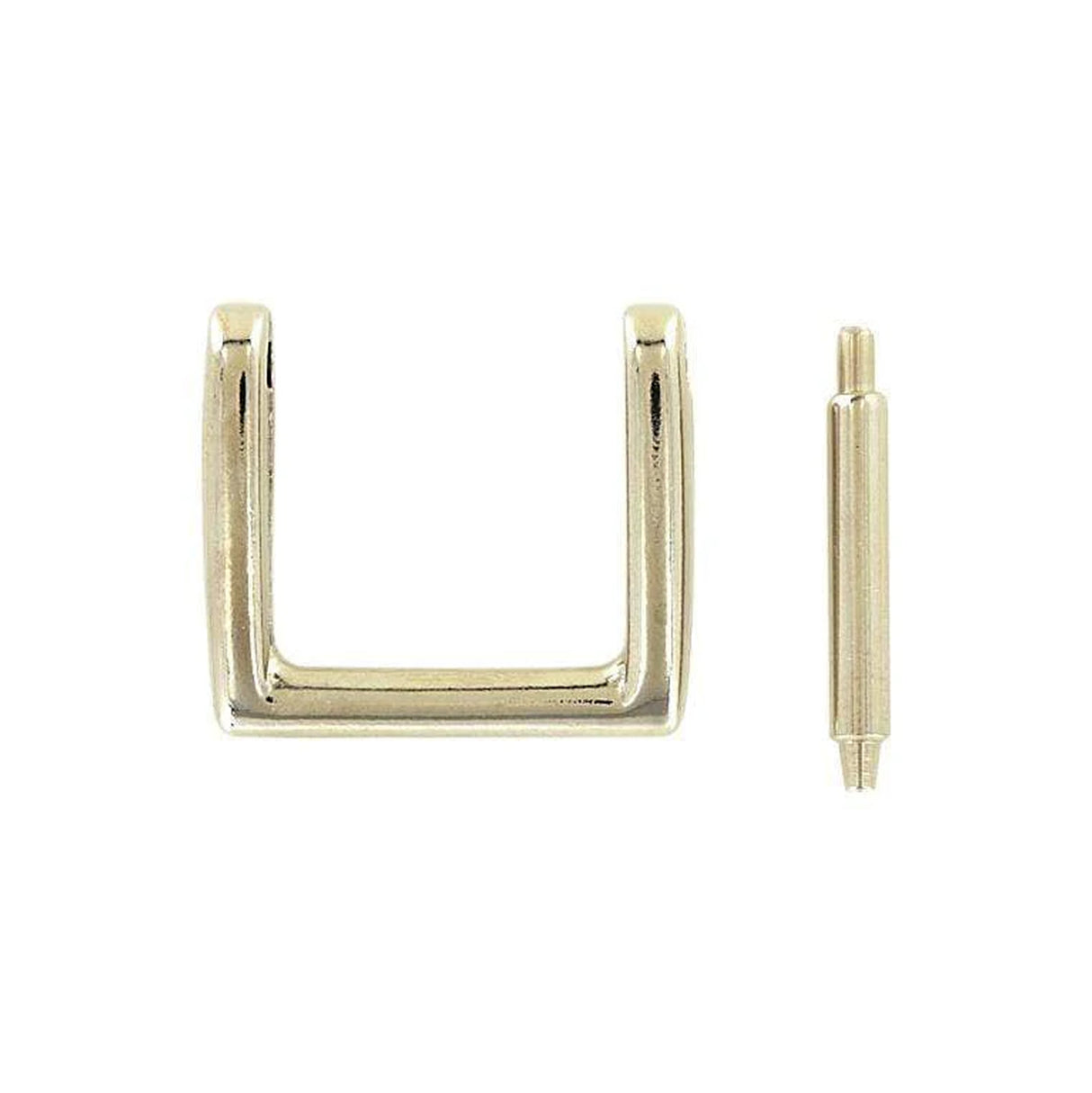 1" Nickel, Handle Loop with Spring Pin, Zinc Alloy