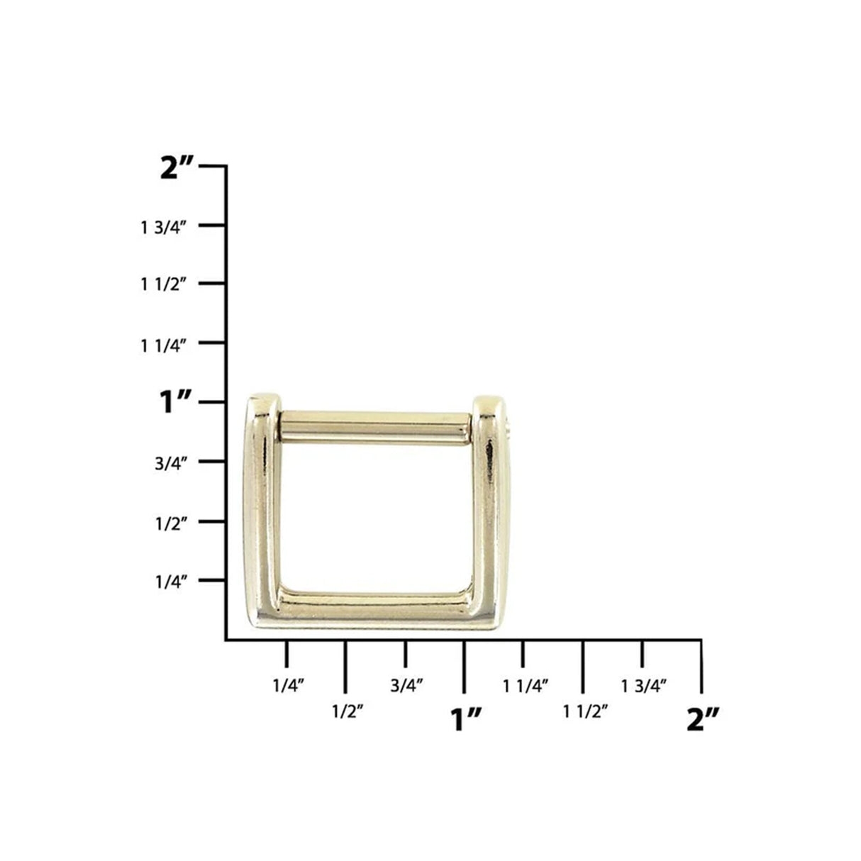 1" Nickel, Handle Loop with Spring Pin, Zinc Alloy