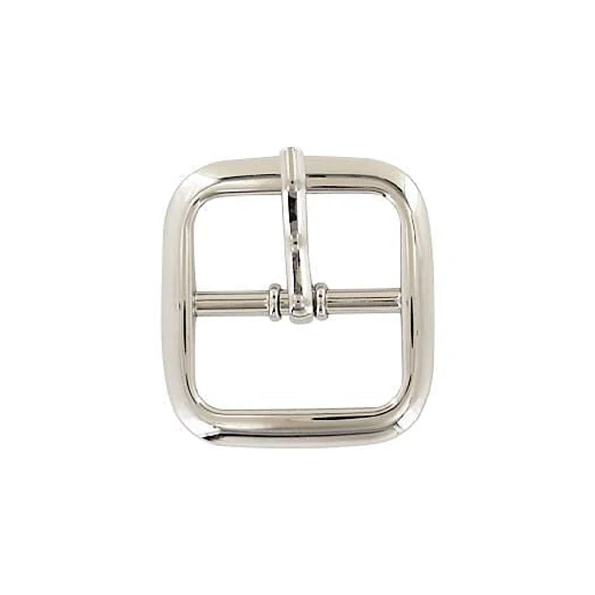 1" Nickel, Center Bar Buckle, Steel