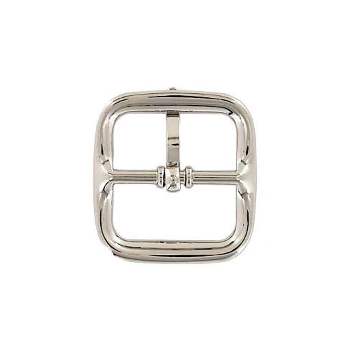 1" Nickel, Center Bar Buckle, Steel