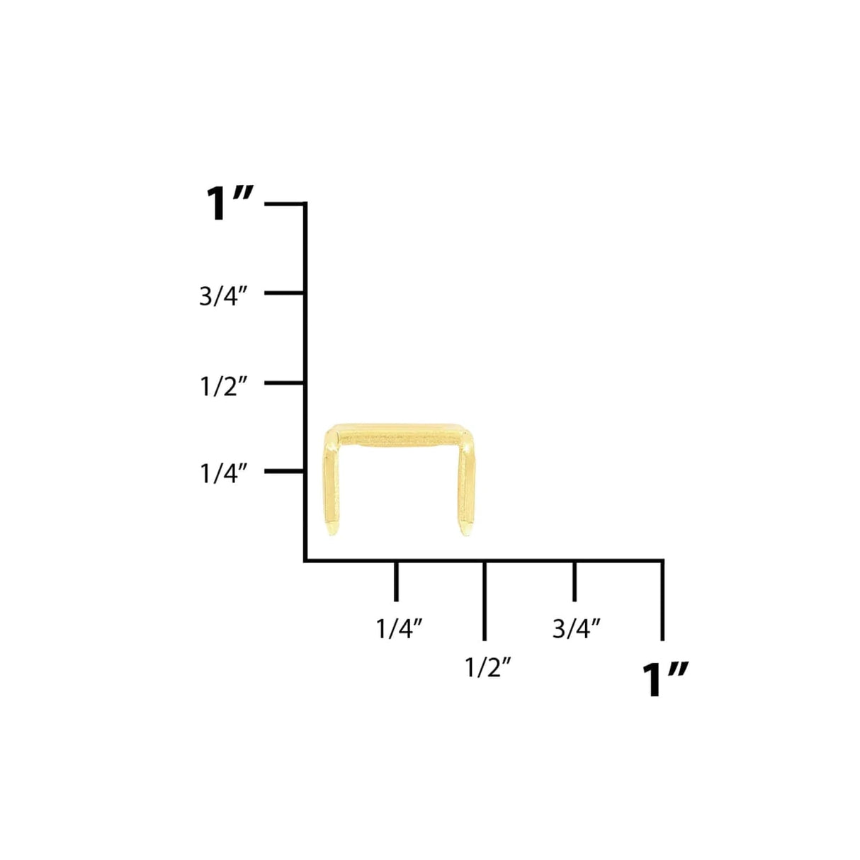 #10 Brass, YKK 4-Prong Bottom Stop, Zinc Alloy-PK10