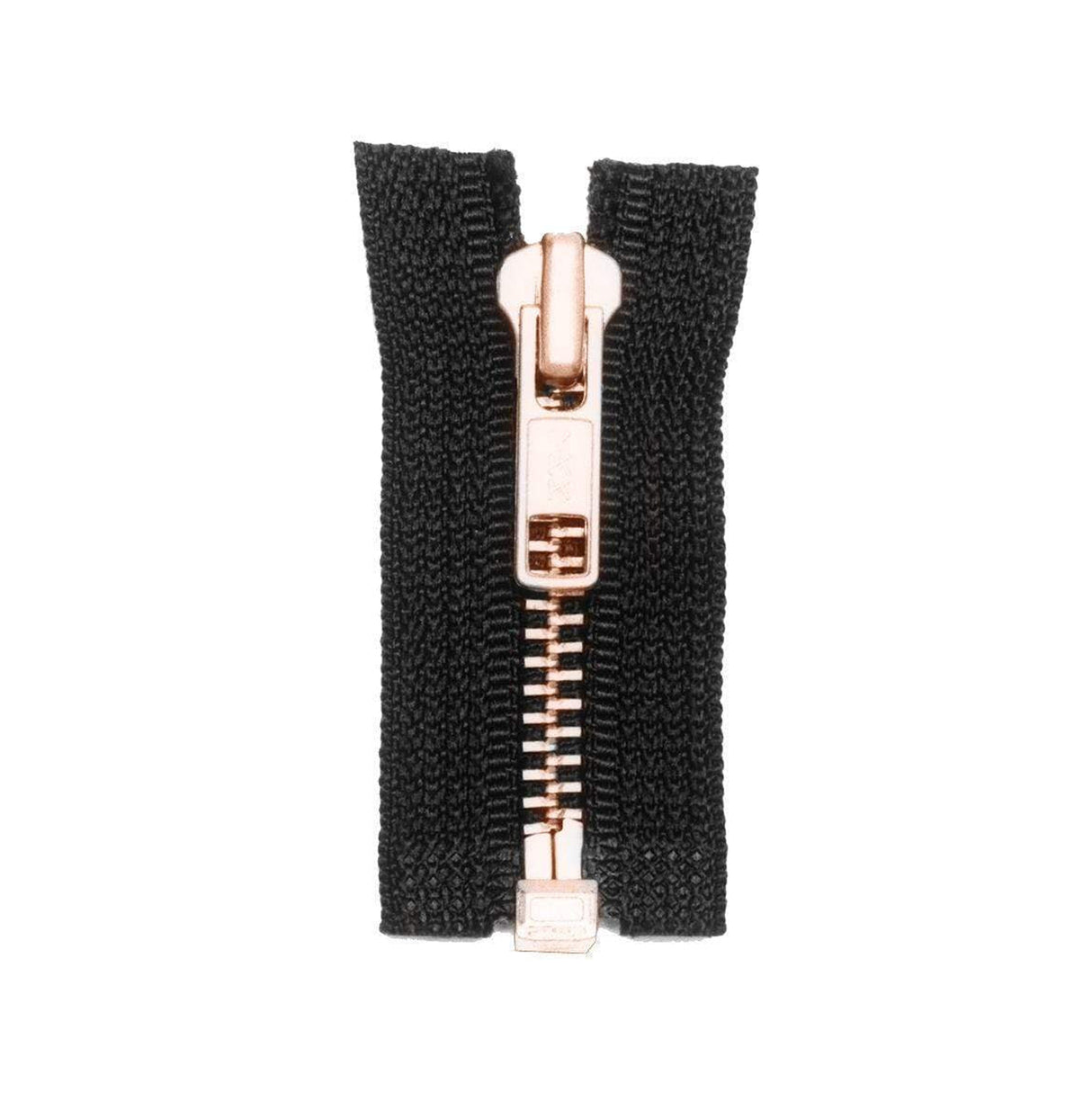 #5 Metal, Black, 20" YKK Separating Jacket Zipper with Brass Teeth