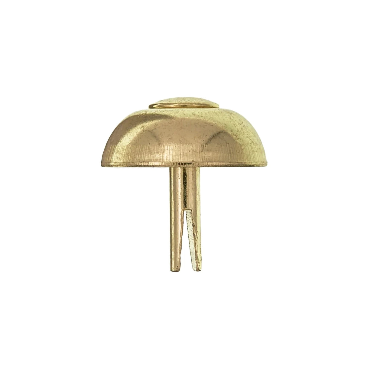 20mm Brass, 13mm Round Handbag Bottom Stud, Steel, 10-pack