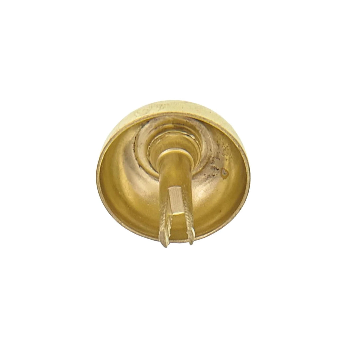 20mm Brass, 15mm Round Handbag Bottom Stud, Steel, 10-pack