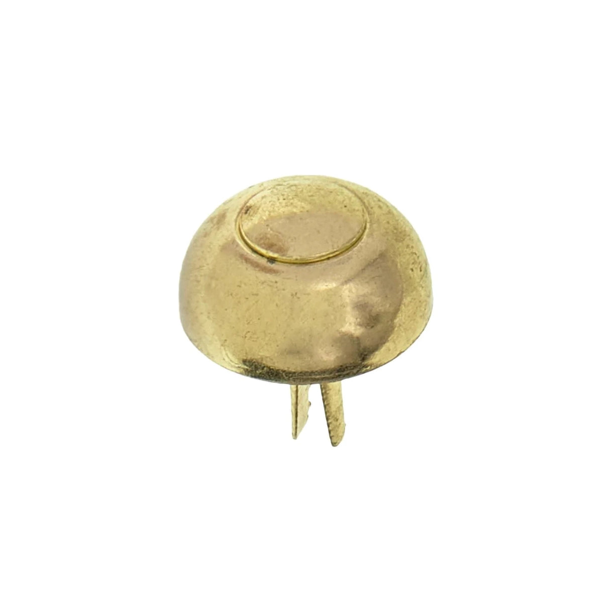 20mm Brass, 15mm Round Handbag Bottom Stud, Steel, 10-pack