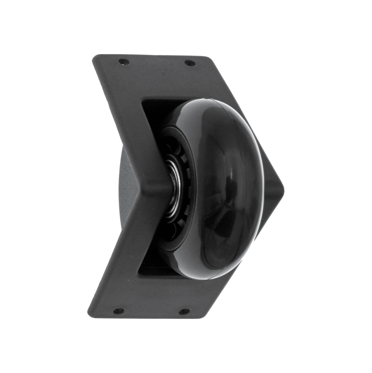 3 1/4" Black, Ball Bearing Inline Skate Wheel w/ Housing, Plastic