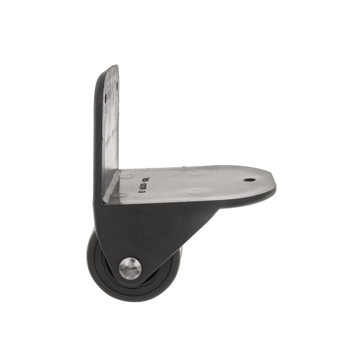 3" Black, External Wheel Assembly, Plastic