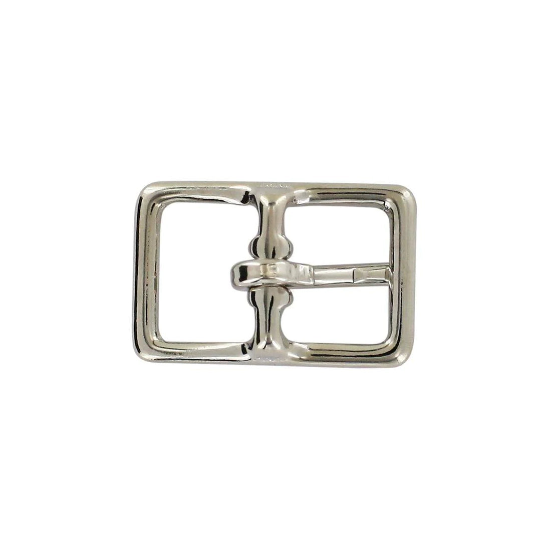3/4" Nickel, 28x43mm Center Bar Buckle, Solid Brass