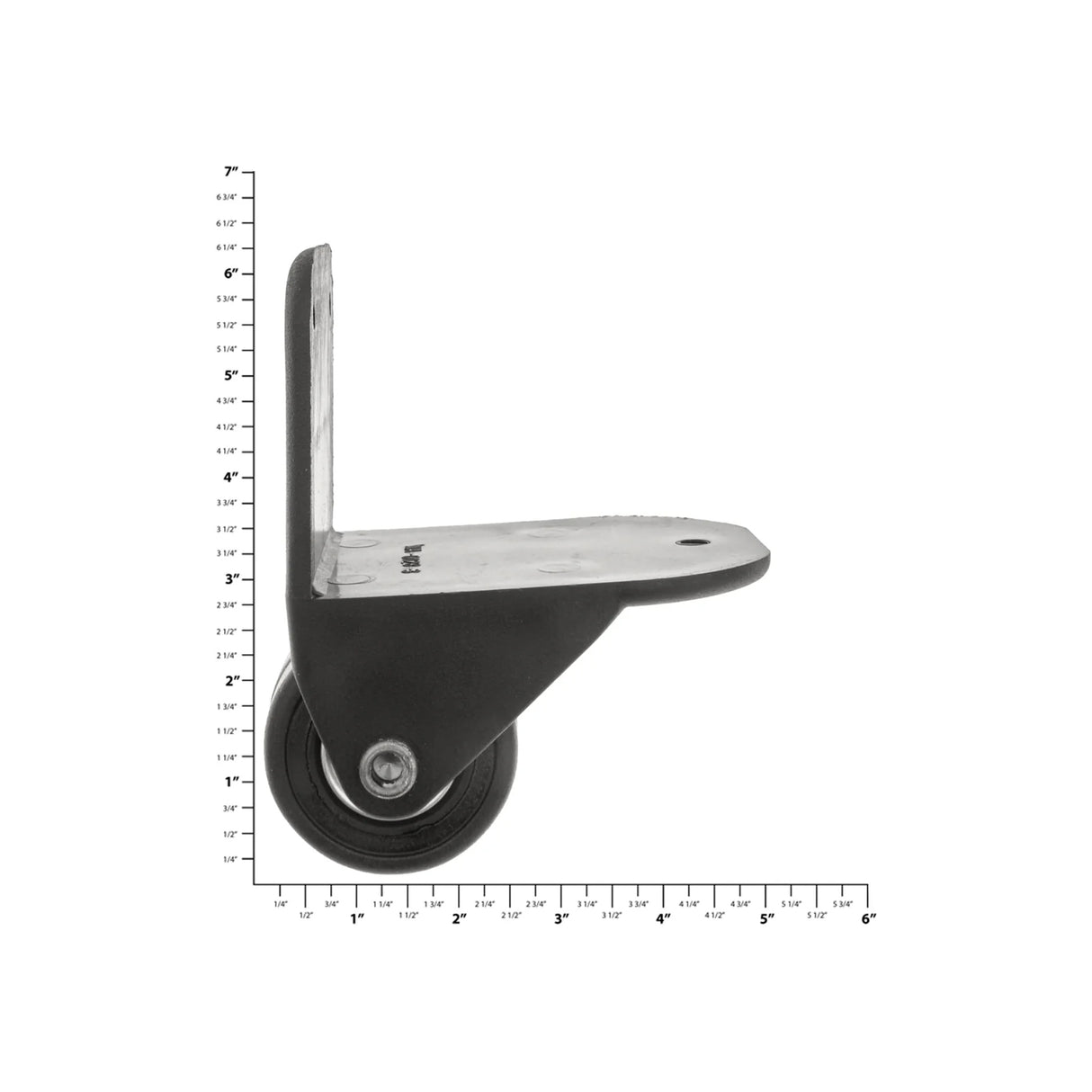 3" Black, Ball Bearing Wheel Assembly, Plastic