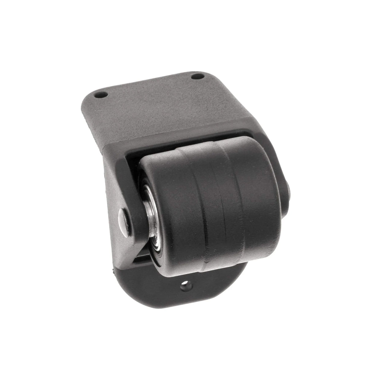 3" Black, Ball Bearing Wheel Assembly, Plastic