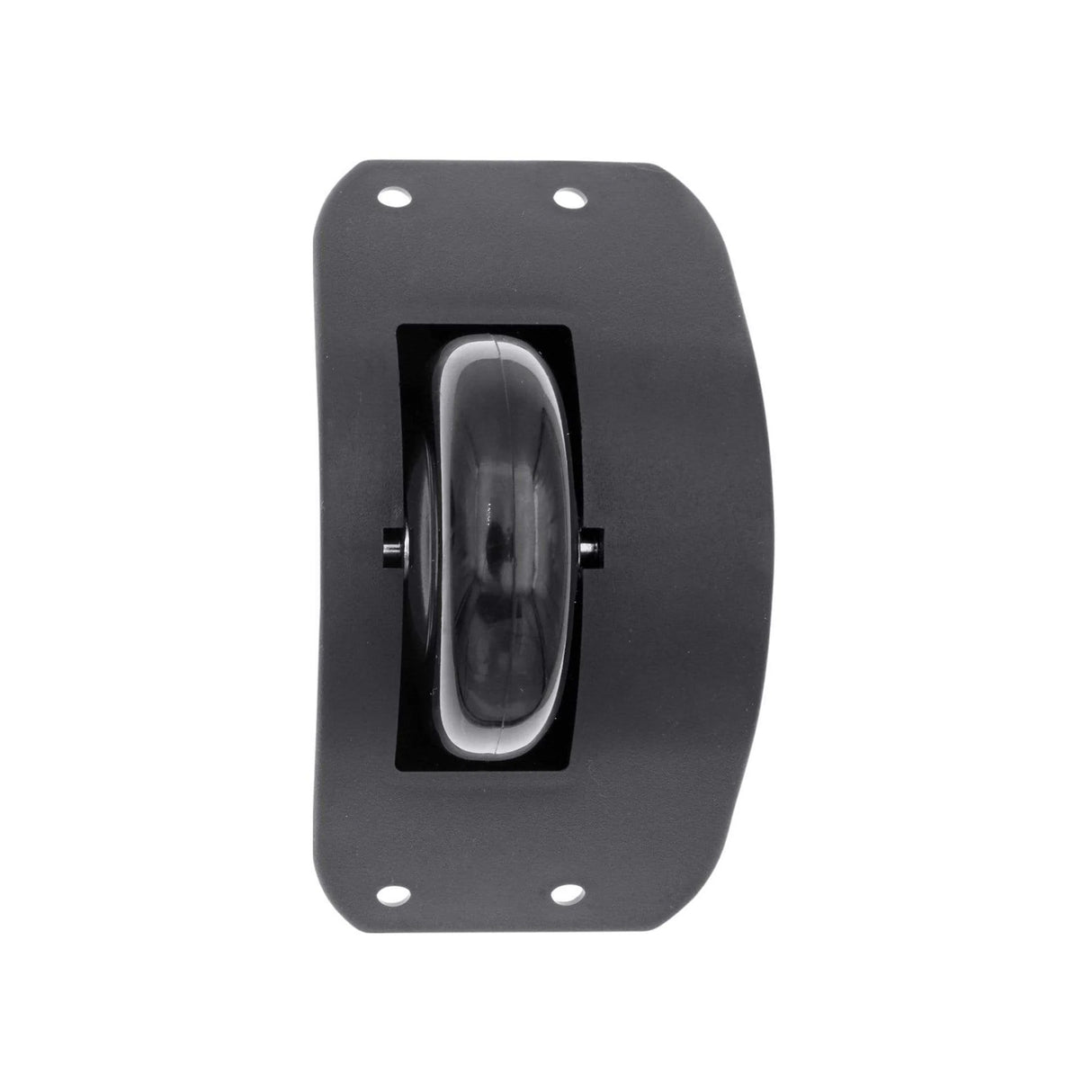 70mm Black, Ball Bearing Inline Skate Wheel w/ Housing, Plastic