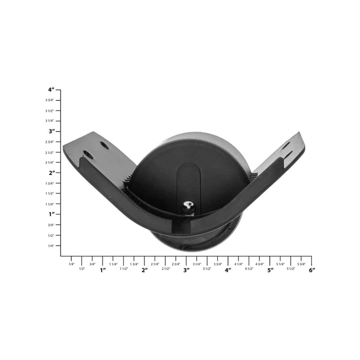 70mm Black, Ball Bearing Inline Skate Wheel w/ Housing, Plastic