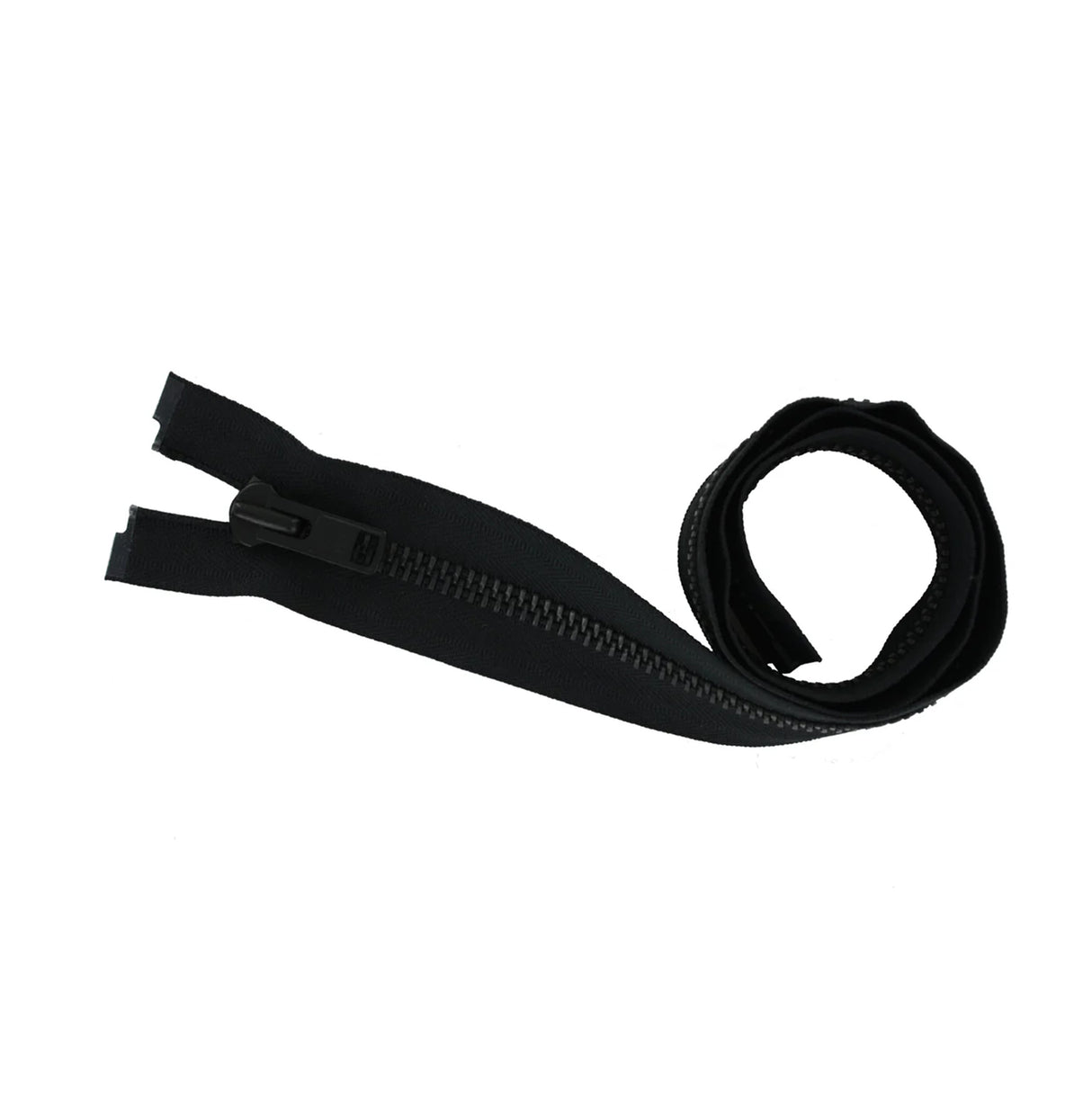 #10 Metal, Black, 36" Separating Bomber Jacket Zipper with Black Oxide Teeth