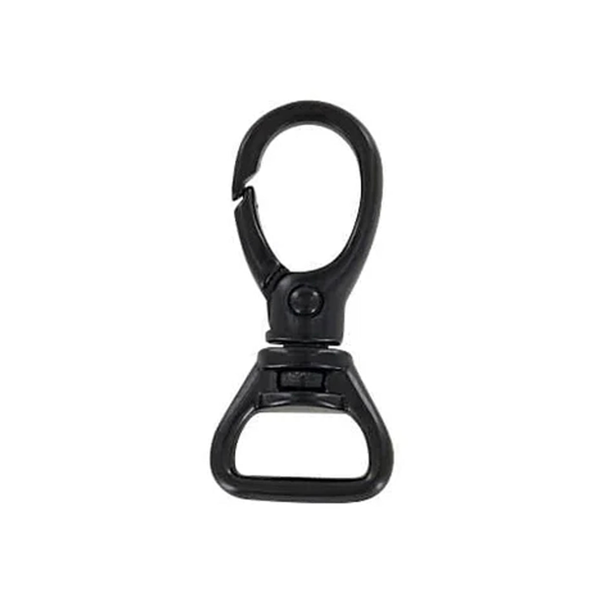5/8" Matte Black, Lever Swivel Snap Hook, Zinc Alloy