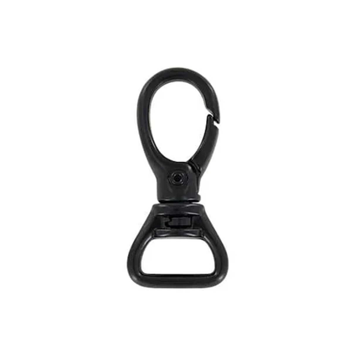 5/8" Matte Black, Lever Swivel Snap Hook, Zinc Alloy