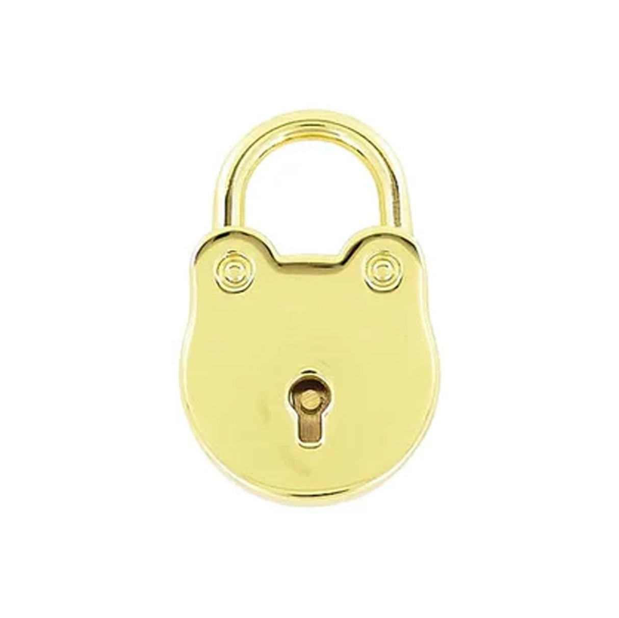 5/8" Shiny Gold, Padlock, Zinc Alloy