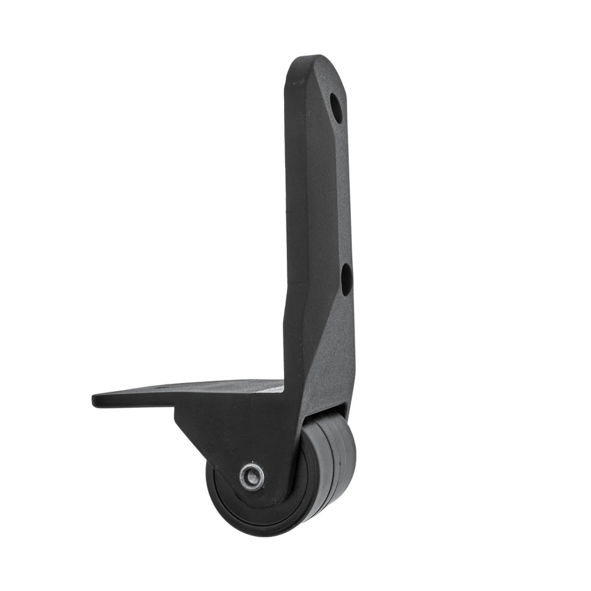 6 1/2" Black, Ball Bearing Wheel w/ Bumper, Plastic