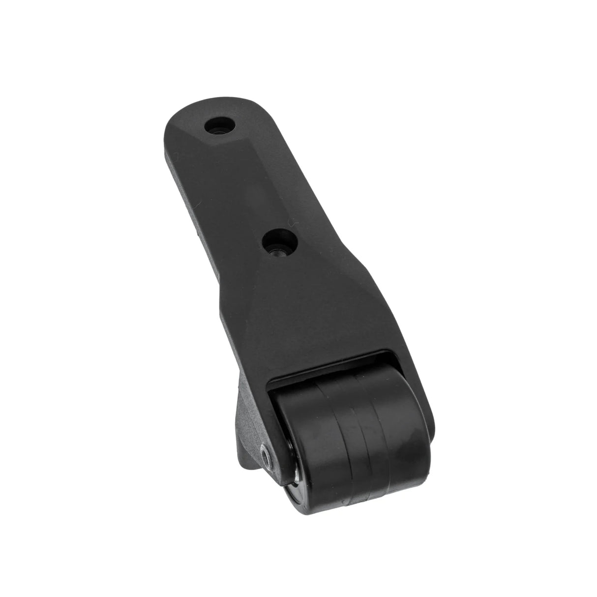 6 1/2" Black, Ball Bearing Wheel w/ Bumper, Plastic