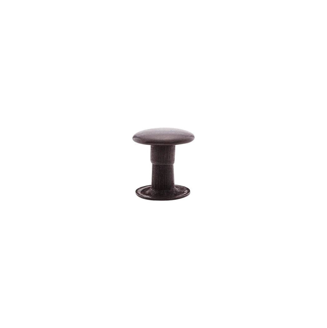 7mm Black, Single Cap Jiffy Rivet, Solid Brass- 100ct