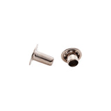7mm Nickel, Single Cap Jiffy Rivets, Solid Brass-100ct, #NB307S-SBN