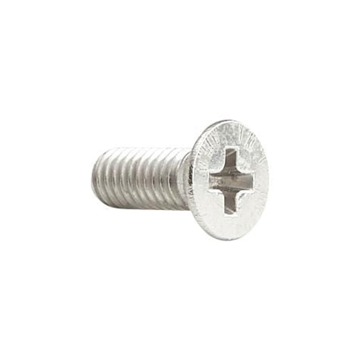 8mm Nickel, Flat Head Philips Screw, Steel-PK10