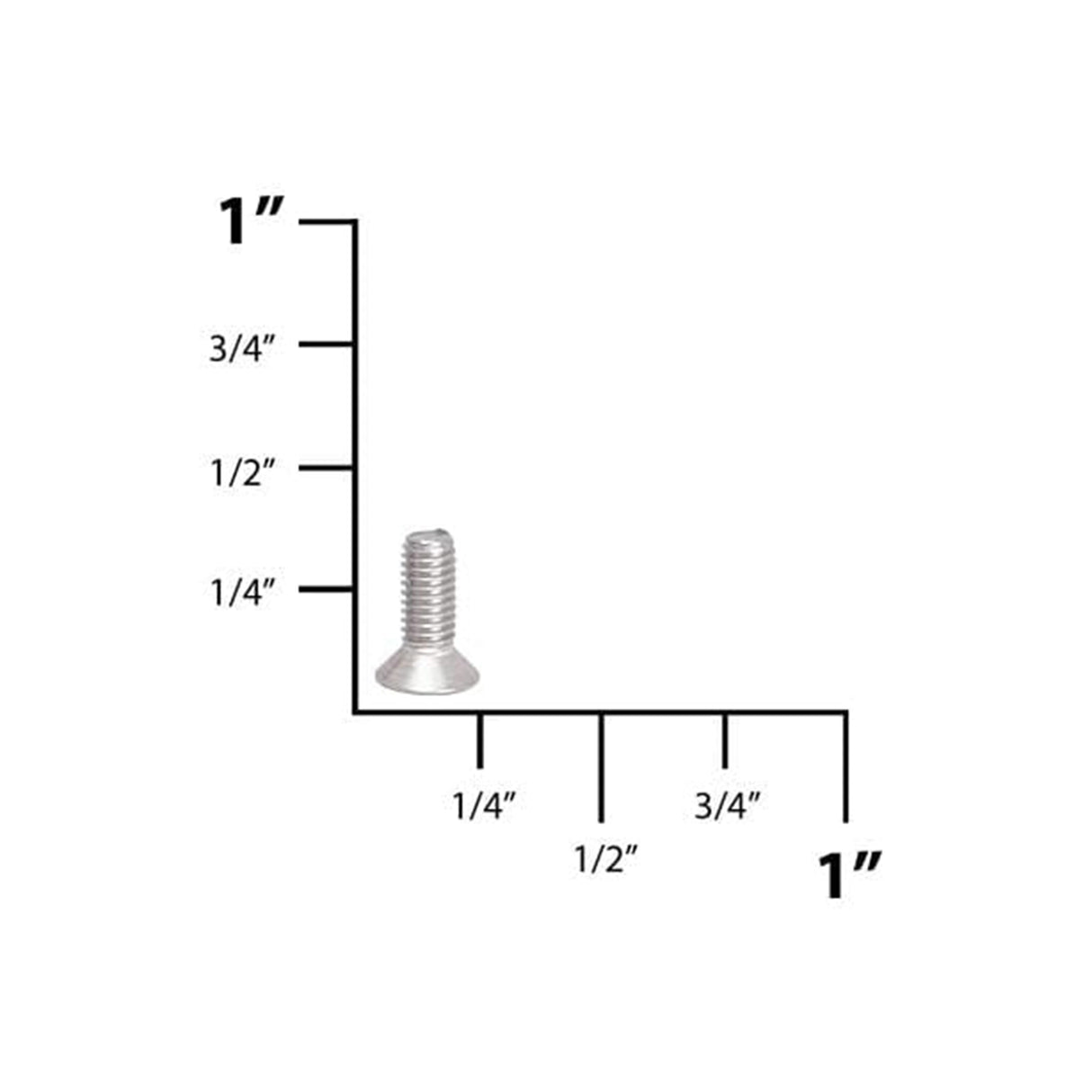 8mm Nickel, Flat Head Philips Screw, Steel-PK10