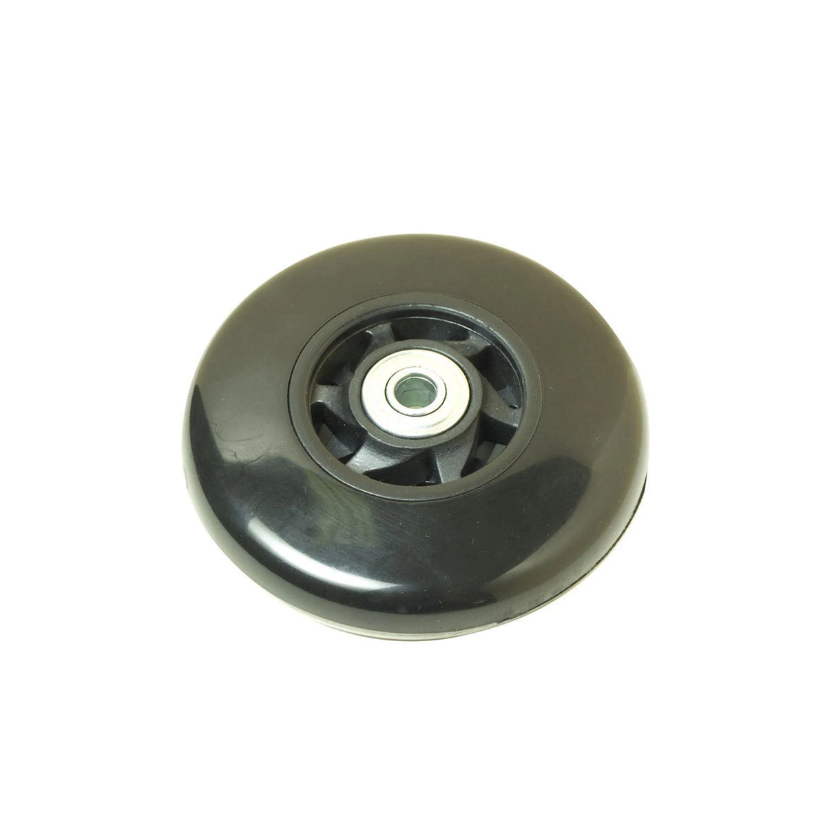 98mm Black, Ball Bearing Inline Skate Wheel, Plastic