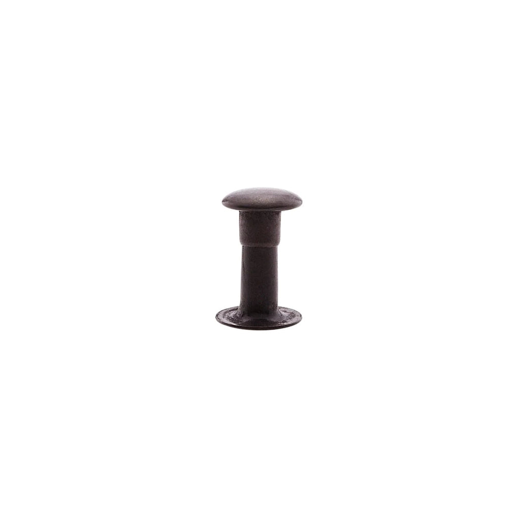 9mm Black, Single Cap Jiffy Rivets, Solid Brass-100ct