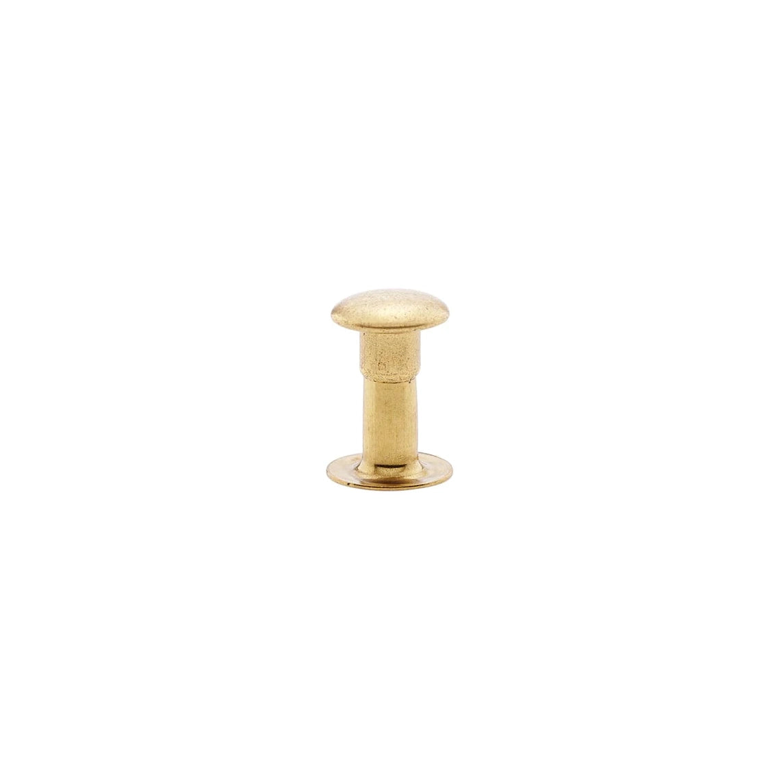 9mm Brass, Single Cap Jiffy Rivet, Solid Brass-100ct