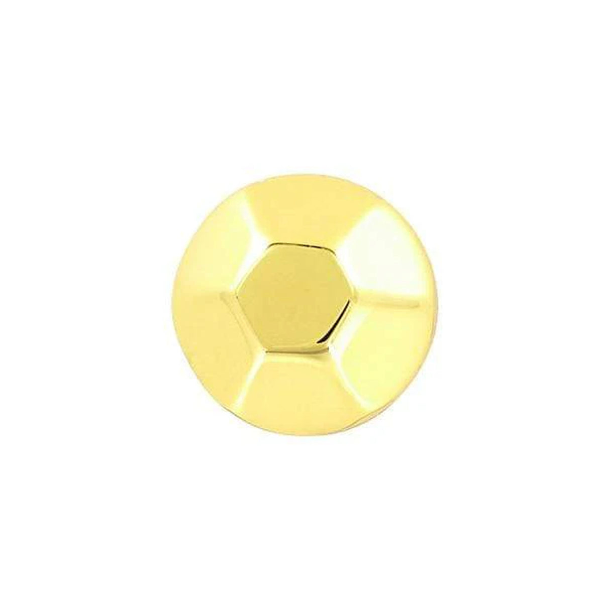 20mm Gold, Hexigon Stud With Screw, Zinc Alloy