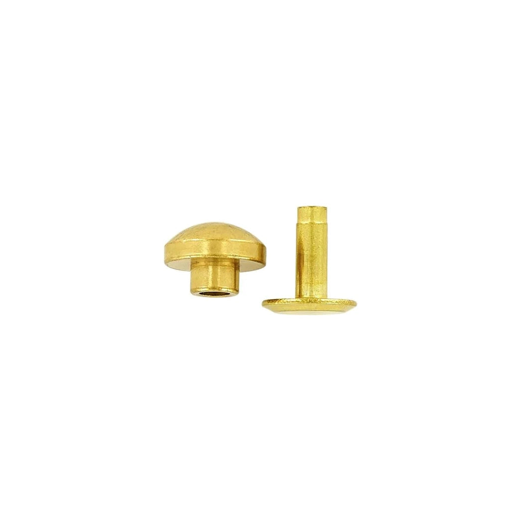9.5mm Gold, Press Button, Solid Brass