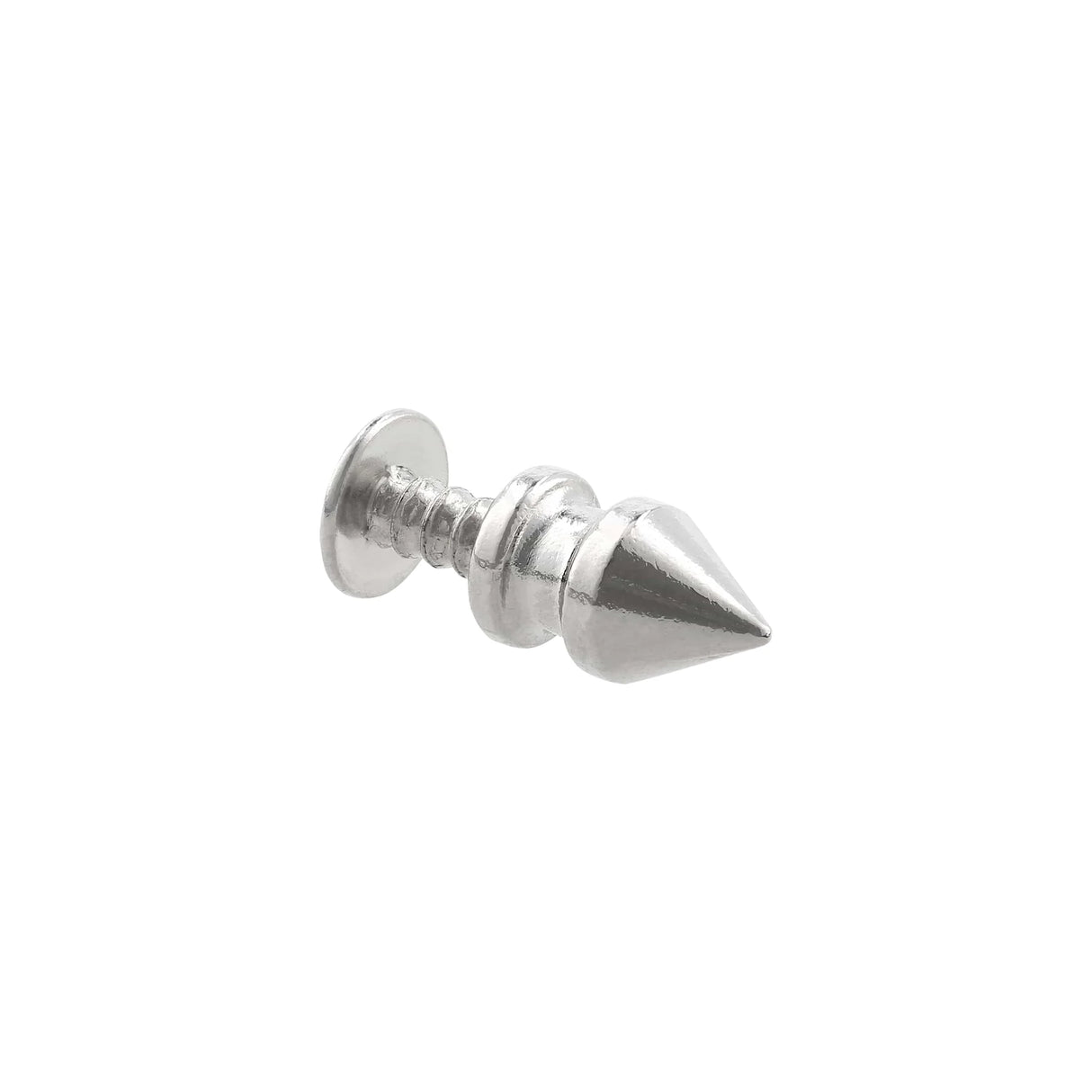 8mm Nickel, Spike Stud, Zinc Alloy - PK10