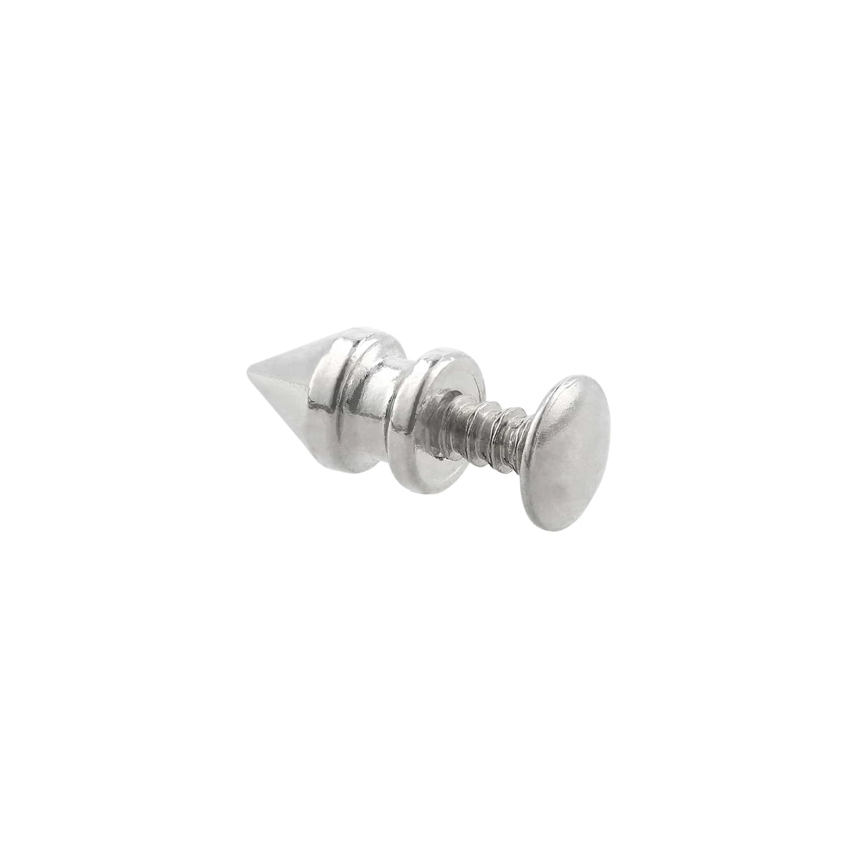 8mm Nickel, Spike Stud, Zinc Alloy - PK10