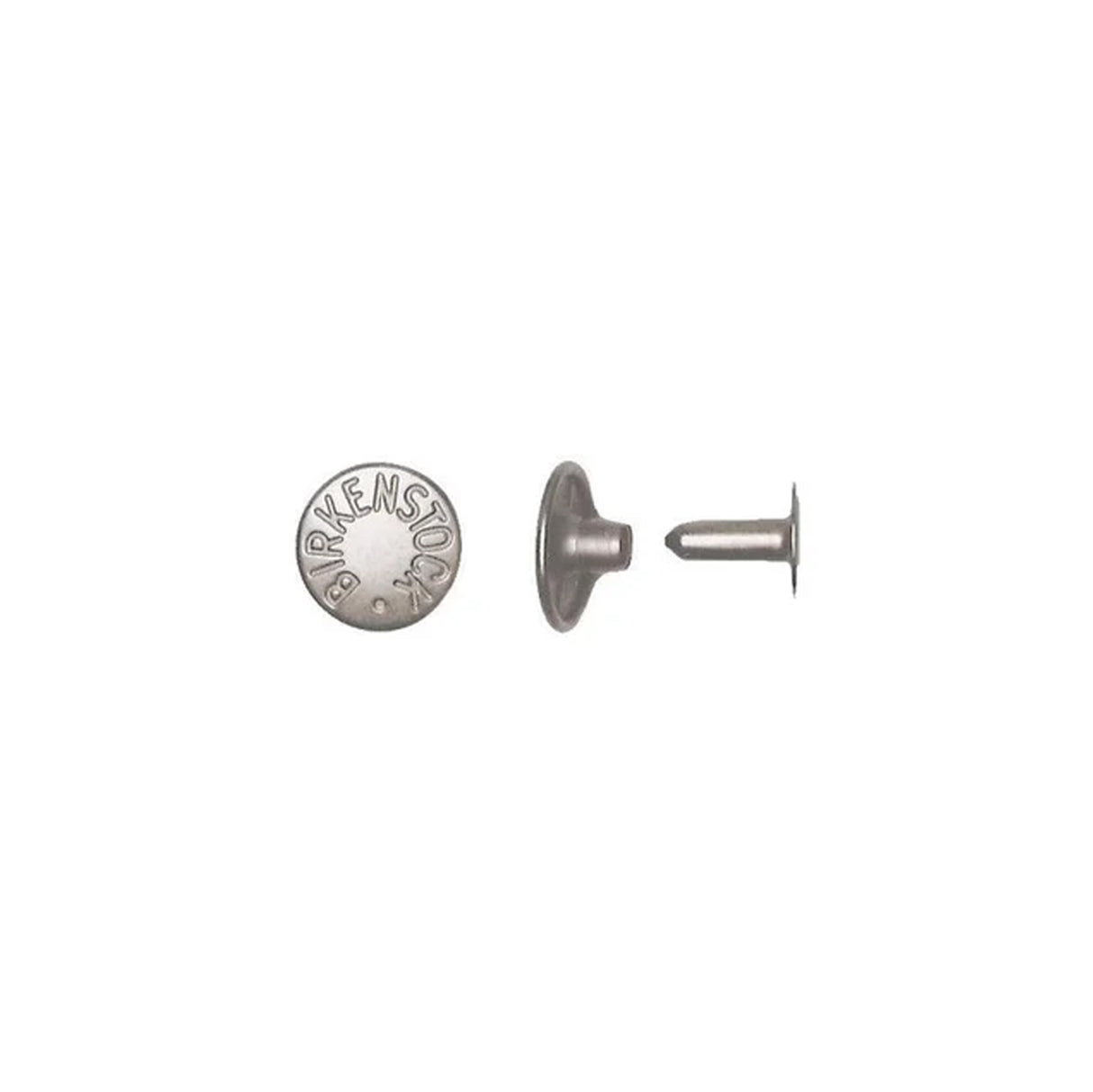 1/2" Silver, Birkenstock Rivet With Cap, Zinc Alloy