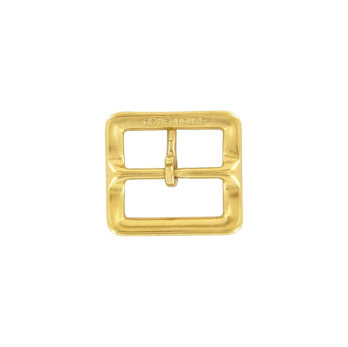 1 1/2" Brass, Sam Browne Center Bar Buckle, Solid Brass