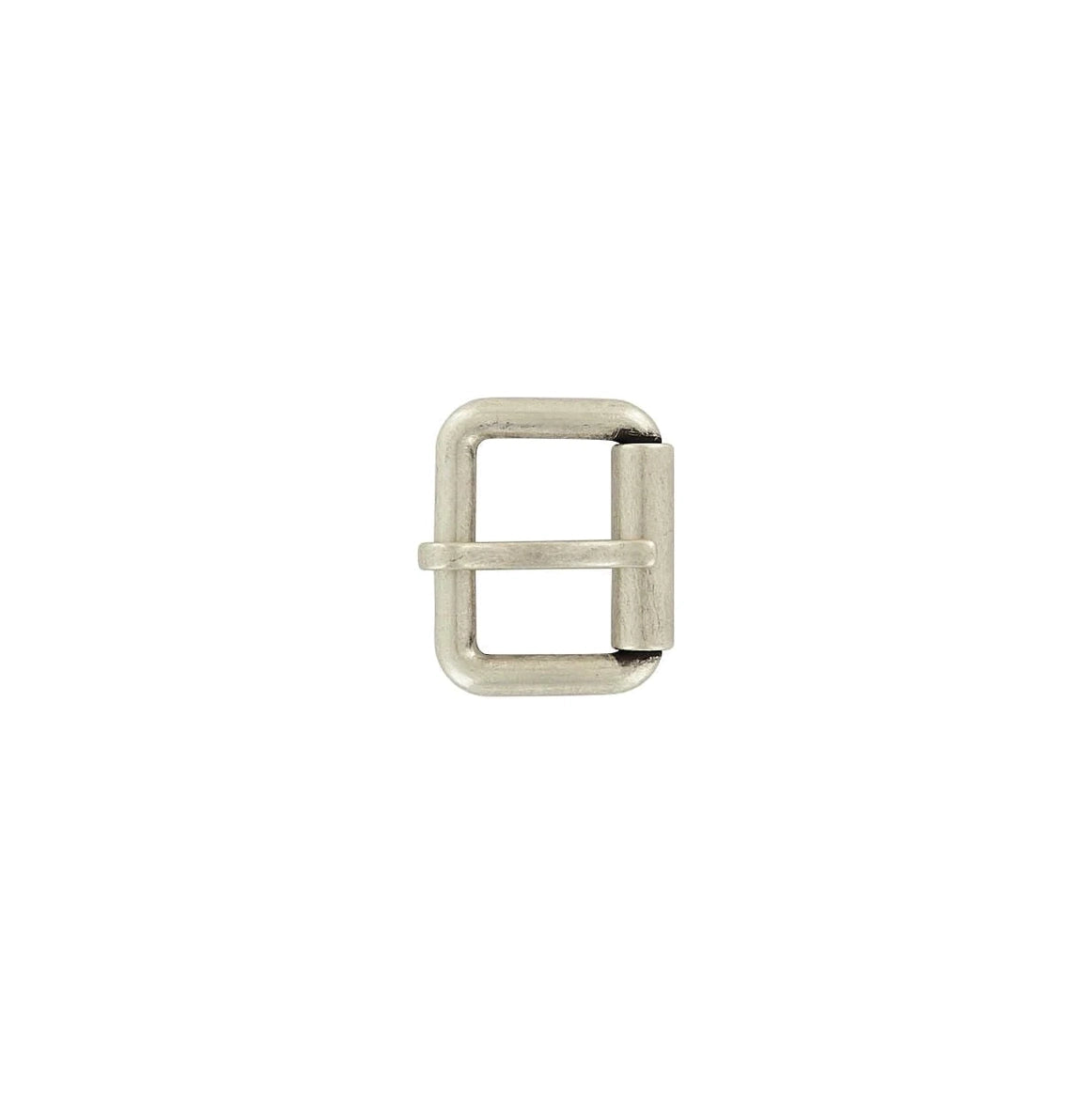 1 1/2" Brushed Nickel, Heel Bar Roller Buckle, Zinc Alloy