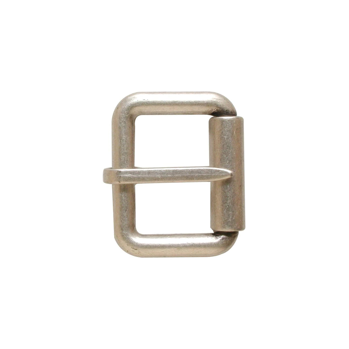 1 1/2" Brushed Nickel, Heel Bar Roller Buckle, Zinc Alloy