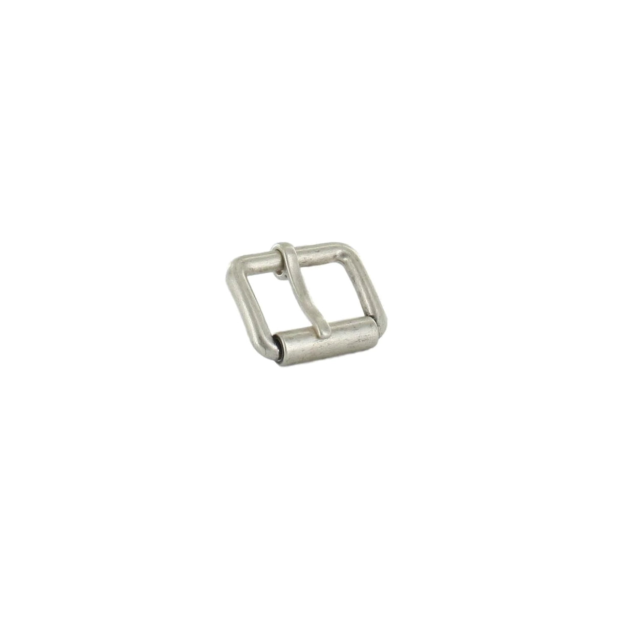 1 1/2" Brushed Nickel, Heel Bar Roller Buckle, Zinc Alloy