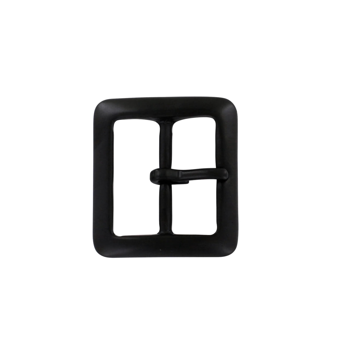 1 1/2" Matte Black, Sam Browne Center Bar Buckle, Solid Brass