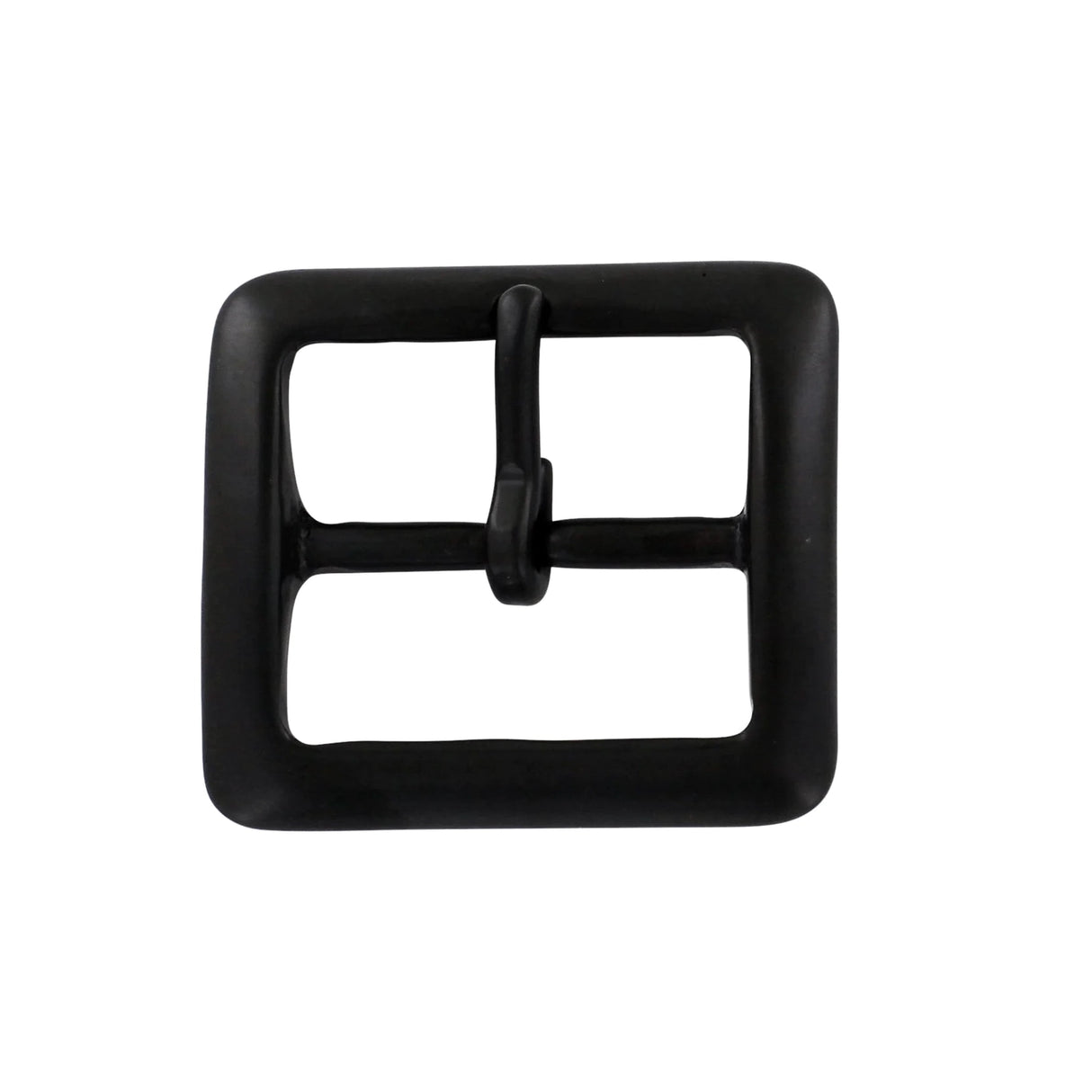 1 1/2" Matte Black, Sam Browne Center Bar Buckle, Solid Brass