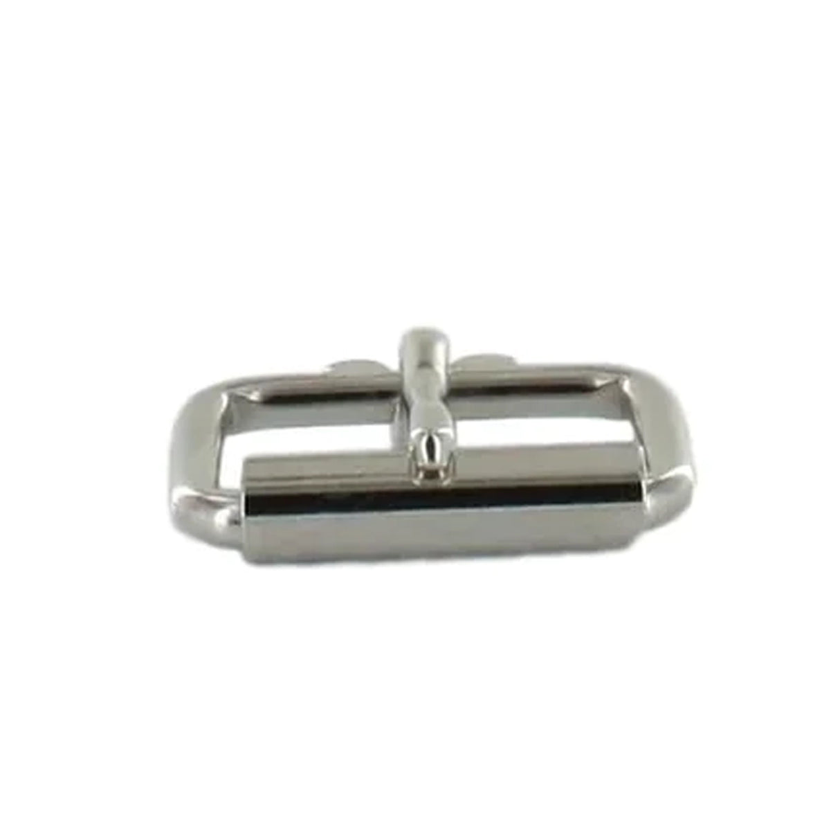1 1/2" Nickel, Heel Bar Roller Buckle, Steel
